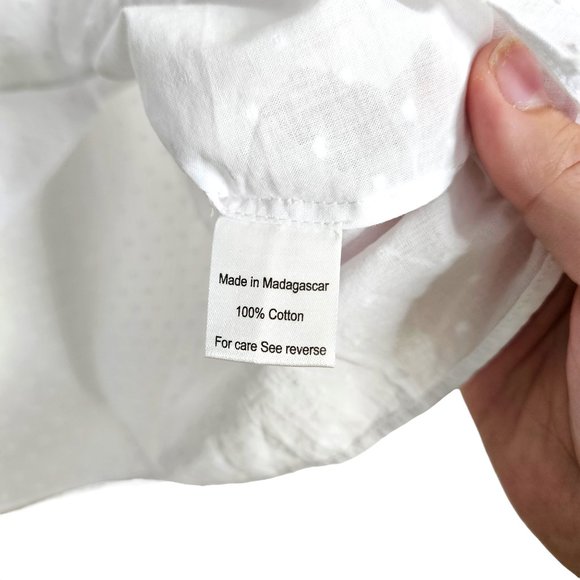 Hill House Athena White Sheer Swiss Dot Nap Mini Dress - Picture 11 of 13